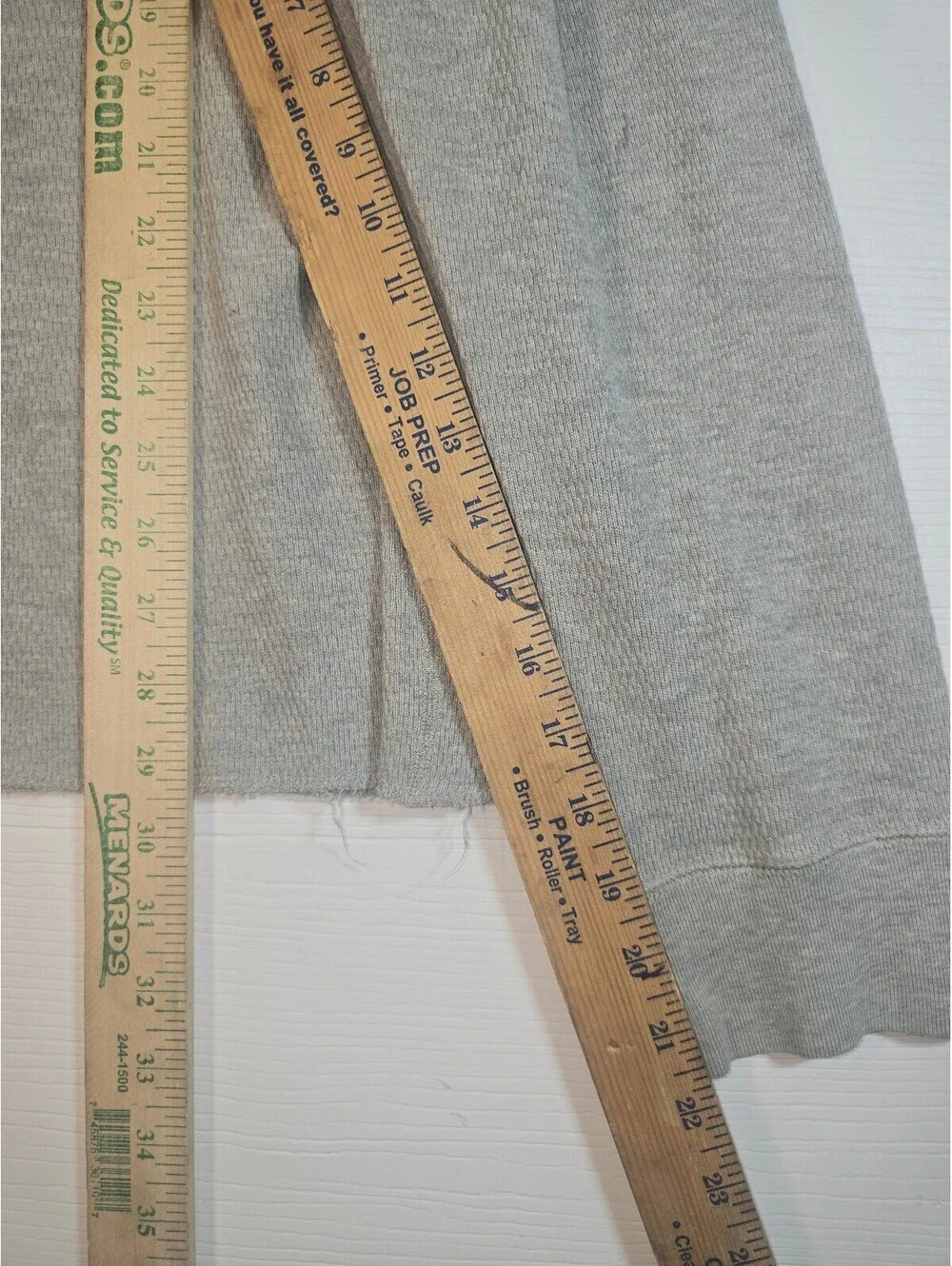 Vintage Polo Sport Ralph Lauren Mens XXL Gray Thermal Waffle Knit Shirt Workwear